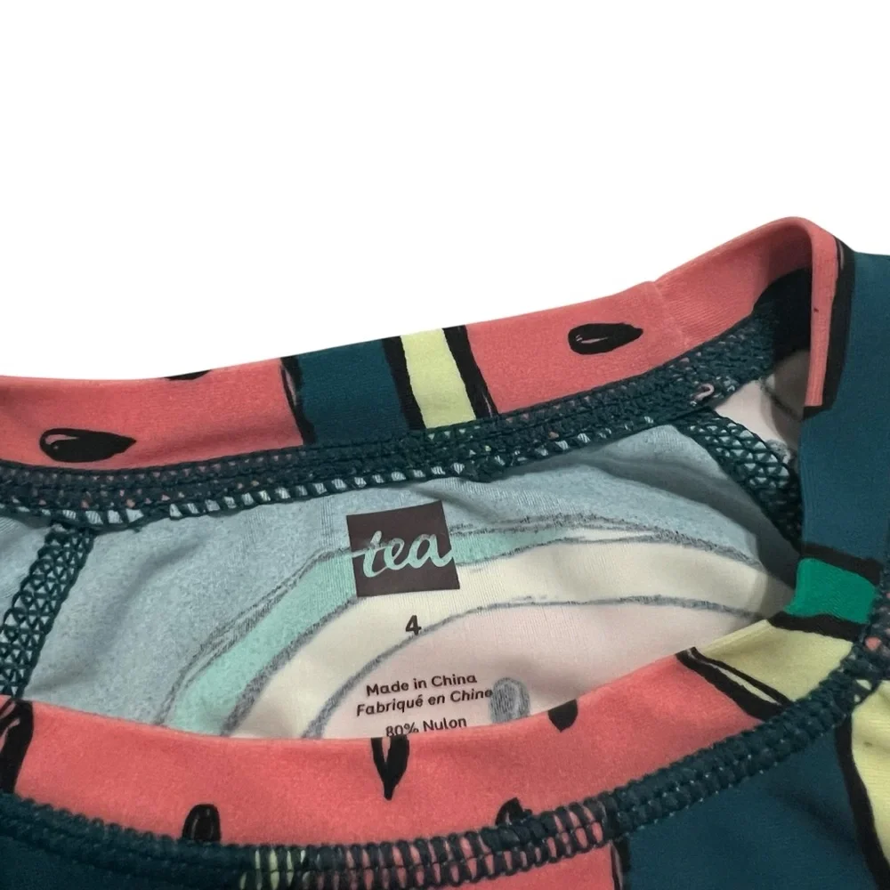 Tea Collection 4Y Watermelon Rashguard Swim Shirt